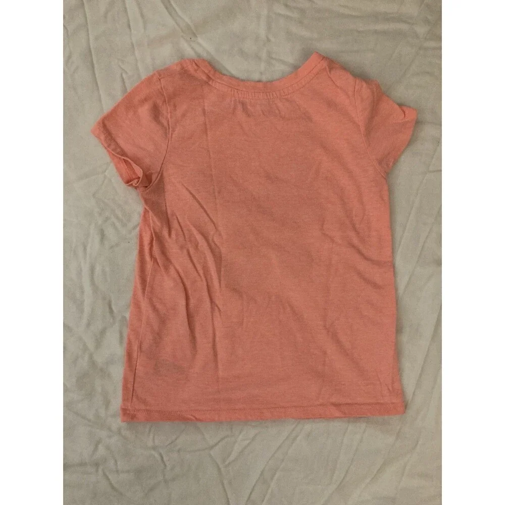 5T Cat & Jack girls clothes - 1 piece T shirt | solid pink & butterfly theme